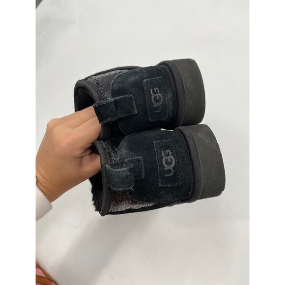 Ugg Ultra mini black sequin boots - Picture 5 of 8